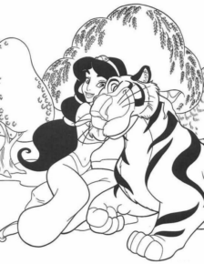 Disegno di Aladdin da stampare e colorare 126