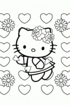 Disegni di Hello Kitty da colorare