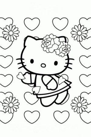 Disegno di Hello Kitty da stampare e colorare 152
