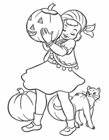 Disegno di bambino ad Halloween da stampare e colorare 27 Disegno di bambino ad Halloween da stampare e colorare 27
