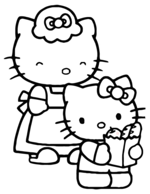 Disegno di Hello Kitty da stampare e colorare 37
