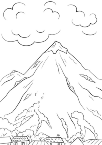 Disegno di paesaggio da stampare e colorare 36