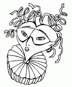 Disegno di maschera da stampare e colorare 5