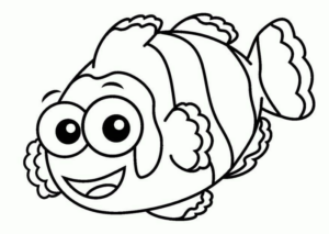 Disegno di pesce da stampare e colorare 262
