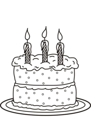 Disegno di compleanno da stampare e colorare 49