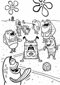 Disegno di Spongebob da stampare e colorare 4
