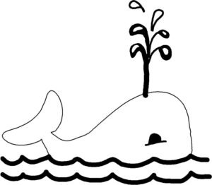 Disegno di balena da stampare e colorare 3