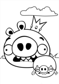Disegno di Angry birds da stampare e colorare 57
