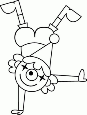 Disegno di clown da stampare e colorare 3