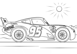 Disegno di automobile da stampare e colorare 335