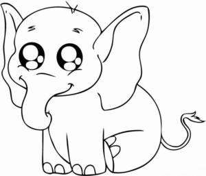 Disegno di elefante da stampare e colorare 17