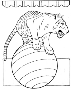 Disegno di tigre da stampare e colorare 43