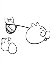 Disegno di Angry birds da stampare e colorare 74