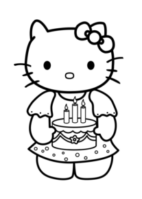 Disegno di Hello Kitty da stampare e colorare 85