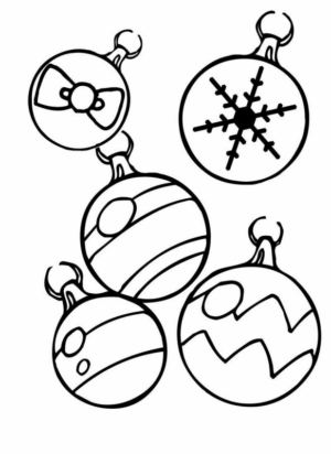 Disegno di palla di Natale da stampare e colorare 59 Disegno di palla di Natale da stampare e colorare 59
