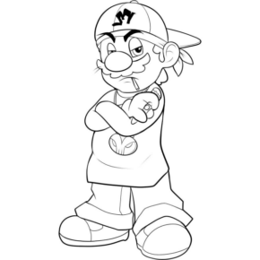 Disegno di Super Mario da stampare e colorare 103