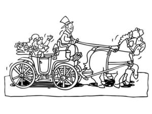Disegno di carrozza da stampare e colorare 8