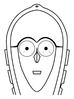 Disegno di maschera da stampare e colorare 76