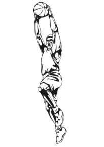 Disegno di basket da stampare e colorare 45