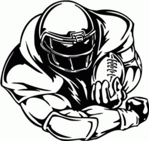 Disegno di football americano da stampare e colorare 106