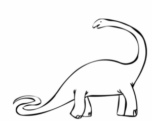 Disegno di Brontosauro da stampare e colorare 36