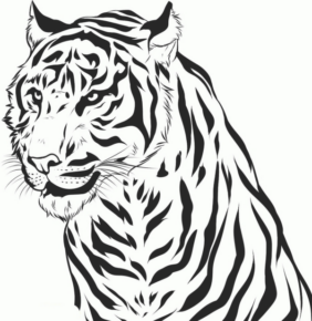 Disegno di tigre da stampare e colorare 38