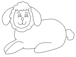 Disegno di pecora da stampare e colorare 27