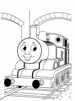 Disegno di Trenino Thomas da stampare e colorare 2