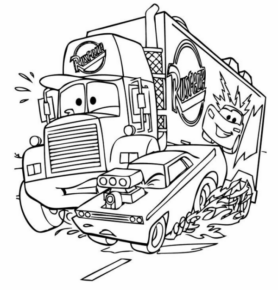Disegno di Cars da stampare e colorare 75