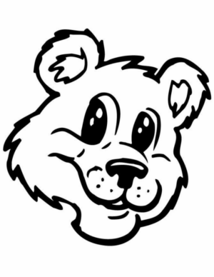 Disegno di orso da stampare e colorare 102