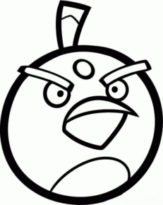 Disegno di Angry birds da stampare e colorare 2