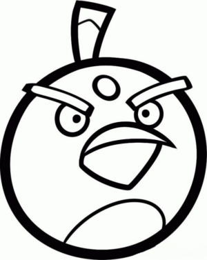 Disegno di Angry birds da stampare e colorare 2