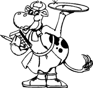 Disegno di mucca da stampare e colorare 12