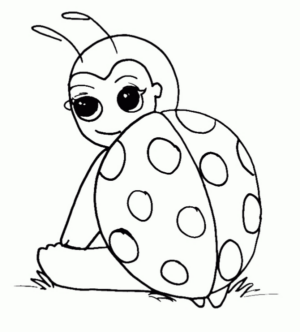 Disegno di coccinella da stampare e colorare 17