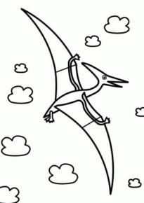 Disegno di Pterodattilo da stampare e colorare 8
