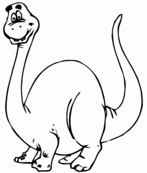 Disegno di Brachiosauro da stampare e colorare 28