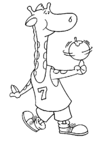 Disegno di basket da stampare e colorare 43