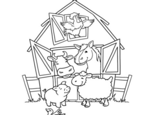 Disegno di pecora da stampare e colorare 2