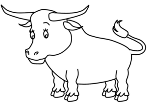 Disegno di mucca da stampare e colorare 87