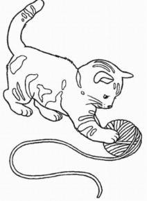 Disegno di gatto da stampare e colorare 11