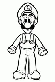 Disegno di Super Mario da stampare e colorare 122