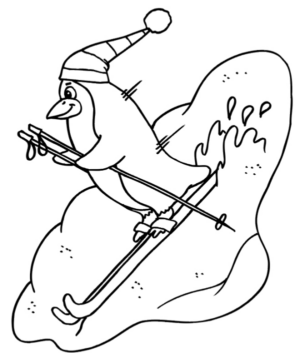 Disegno di pinguino da stampare e colorare 38
