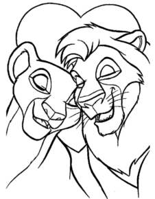 Disegno di Re Leone da stampare e colorare 22