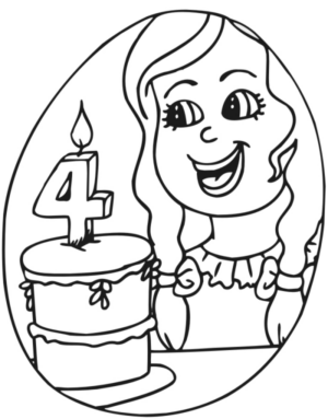 Disegno di compleanno da stampare e colorare 11