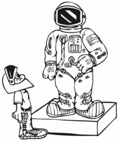 Disegno di astronauta da stampare e colorare 30