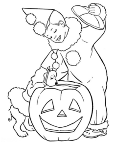 Disegno di zucca di Halloween da stampare e colorare 191