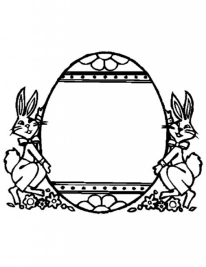 Disegno di uovo di Pasqua da stampare e colorare 101