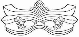 Disegno di maschera da stampare e colorare 51