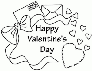 Disegno di San Valentino da stampare e colorare 13