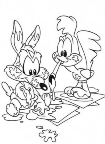 Disegno di Willy il coyote da stampare e colorare 2